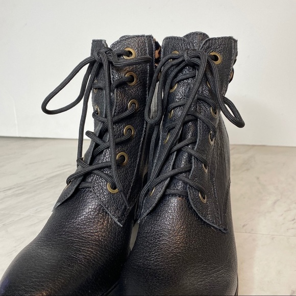 New! Kelsi Dagger Brooklyn Trek Lace Up Heeled Bootie 10 - Picture 10 of 14